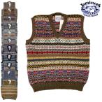 ショッピングイギリス JAMIESON'S(ジャミーソンズ)【MADE IN ENGLAND】 FAIR ISLE SWEATER V-NECK VEST(イギリス製 フェアアイルニット Ｖネック ベスト)