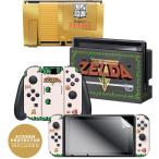 任天堂ライセンス商品 コントローラーギア Nintendo Switch スイッチ スキンシール＆スクリーンプロテクターセット ゼルダゴールドカートリッジ