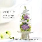 仏花  お供え花 プリザーブドフラワー  お盆 法要 新盆 旧盆 法事 初盆 お彼岸 初彼岸 法事 お悔やみ 仏壇 ガラスドーム 輪菊 蘭