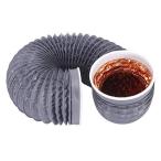 OOPPEN ダクトホース ダクト 収納型フレキシブルダクト インターフェース付き 換気用ダクトホース 換気用ホース 防水 排気ホース 耐熱 [