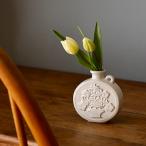 一輪挿し 瀬戸焼 おしゃれ 陶器 花瓶 花 ミニ 北欧 インテリア 丸い 手作り 白 フラワーベース オシャレ 白磁