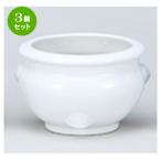 3個セット 仏神具 仏具 / 白地香炉6.0 寸法：18.8 x 10.5cm