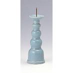 ローソク立 青磁 4寸 金クギ [4寸] 【供養 お盆 お彼岸 仏具】