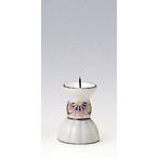 ローソク立 赤絵 2寸 金クギ [2寸] 【供養 お盆 お彼岸 仏具】