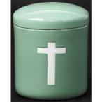 骨壷 青磁キリスト 6寸 [6寸] 仏具 神具 供養 お墓 仏壇 お盆 お彼岸