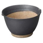 調理器具すり鉢/黒マット麦トロ鉢寸法:16x15x9.8cm536g