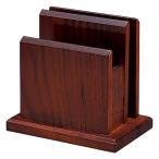 ショッピングナプキン メニュー・ナプキン立角型 ハイブラウン 寸法:12.8×8.7×12.5cm | 卓上製品