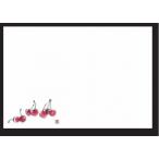 和紙マット 尺3寸長手和紙敷マット(100枚単位)さくらんぼ(5月 7月) [38 x 26cm] 上質紙 (7-149-3) 料亭 旅館 和食器 飲食店 業務用