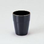 ホテルグッズ コップ黒天金 [7.3φ x 9.1cm] ABS樹脂 (7-901-4) 料亭 旅館 和食器 飲食店 業務用
