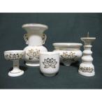 仏壇用 仏具セット 白金ハス(大) 香炉灰付き