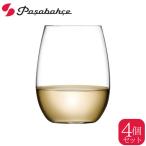 パシャバチェ Pasabahce Nude/PURE ピュア ラウンドタンブラー370 4脚セット PS67092