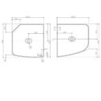 ショッピング風呂 [AFEKK81111WR2]TOTO　風呂ふた　ST2枚風呂蓋R 把手付〈EKK81111WR2の後継品〉
