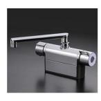 [MTB200DP1T]KVK デッキ形サーモスタット式混合栓 取付ピッチ100mm 190mmパイプ付 一般地用〈KM771Tの後継品〉