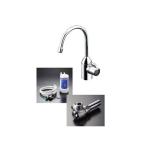 あすつく 即納[TK301C+TK300C1]TOTO 浄水器専用自在水栓(ビルトイン形)+アングル形止水栓付き〈TK301ASA+TK302B2の後継品〉