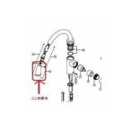 ショッピングシャワーヘッド [ZKM708MN]KVK KM708(Z)G用 シャワーヘッド メッキ