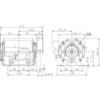 ムライ 単相モーター SC-MS-200W-4P AC100V コンデンサ始動 SC形 開放保護形IP20 防振形