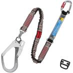 TSUYORON フルハーネス用ランヤード THL-NV93SV-21KS-SL-R23-BP シングルランヤード 伸縮式ノビロン(SL)