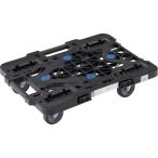 TRUSCO 樹脂製平台車 MPK-500J-BK ルートバンメッシュタイプ 515X385 オール自在 黒 6台まとめ売り 【まとめ売り商品】