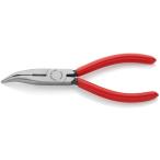KNIPEX 先曲ラジオペンチ(40度) 2521-160 プラスチックハンドル 160mm 6丁まとめ売り 【まとめ売り商品】