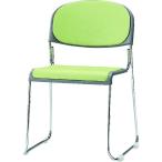 TOKIO ミーティングチェア(スタッキング) FNM-10L-LG ビニールレザー リーフグリーン