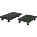 IRIS 540557 HDS-500 平台車 HDS−500 黒 6個まとめ売り 【まとめ売り商品】