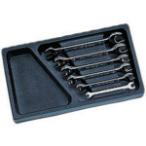 nepros 両口スパナセット(6本組) NTS206 セット内容5.5×7 8×10 10×12 11×13 12×14 14×17インチ