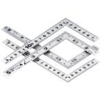 シンワ 曲尺平ぴたシルバー 10037 15cm裏面5寸 併用目盛 10本まとめ売り 【まとめ売り商品】