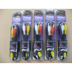 5個セット VSO ビデオケーブル 1m RCA×2-RCA×3 RCA110100 RCA-11-0100 4560466140499 RCA端子 テレビ ビデオ DVDプレーヤー ゲーム