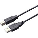 ミヨシ USB2.0ケーブル  スリムタイプ A-B ブラック USBB10SBK