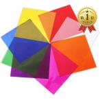 カラー セロファン シート 120枚セット セロハン 紙 フィルム 工作 30.5x30.5cm