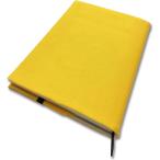 和デザイン ブックカバー 本カバー 読書 日本製 しおり付き 帆布生地 レモン・イエロー A5 文芸書 参考書 専門書