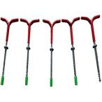 ユーティーエスティ アイスペグ ５本セット ワカサギ 釣り 安定 テント 固定 竿置き など