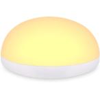 オーウルフ ナイトライト ベッドサイドランプ テーブルライト 調光調色 コードレス USB充電式 電球色・ホワイト MDM(単色1, S)