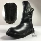 スノーブーツ ブーツ メンズ ブラック アウトドア ハイカット 大きいサイズ 防寒 裏起毛 革 ワークブーツ 裏ボア バイク 靴 冬靴