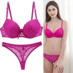 ブラ＆ショーツセット レディース Tバック 盛り 谷間 大きいサイズ 勝負下着 インナー 誘惑 ランジェリー 上下セット セクシー