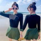  body type покрытие купальный костюм все в одном передний открытие женский Rush Guard 9 минут рукав переключатель простой вода суша обе для выгоревший на солнце участок меры плавание 