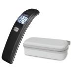 非接触体温計 [収納ケース付き] 医療機器認証取得 日本メーカー 1秒測定 赤ちゃん ベビー ブラック 使用環境温度：10〜40℃ TO-403