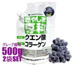 送料無料 燃やしま専科 グレープ風味 500g入 2袋セット クエン酸 コラーゲン ダイエット スポーツドリンク エナジークエスト もやしませんか ブドウ 最安値