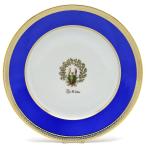 セーブル(Sevres) 絵皿 磁器 飾り皿 サラダ(25cm) ブルー金彩縁飾り:No.142bis