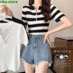 サマーニット レディース ニットトップス