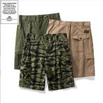 ショートパンツ メンズ ボトムス 短パン チノパン 迷彩 カモ柄 軍パン アメカジ 機能性 ハーフパンツ カーゴパンツ 半パン ミリタリー タイガーカモ