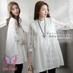  блуза гонки туника туника цветочный принт вышивка гонки белый круглый вырез весна лето One-piece женский взрослый симпатичный европейская одежда рукав темно синий автомобиль s no color свободно красивый .