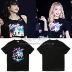 BLACKPINK 韓流グッズ 半袖 Tシャツ 春夏 コ ート 男女 周辺 応援服 打歌服 半袖 Tシャツ 通気 吸汗 速乾