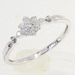 合計0.14カラット ダイヤモンドリング 11号 K10 指輪 レディース 中古