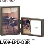 《在庫限り》 ラドンナ LA09-LPD-DBR フォトフレーム リビング ポストカード×1 Lサイズ×1 ダークブラウン 【メール便 送料無料】 【即納】