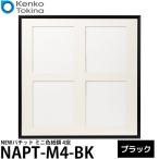 ケンコー・トキナー NAPT-M4-BK NEWパチット ミニ色紙額 4窓 ブラック 【送料無料】