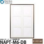 ショッピングケンコーコム ケンコー・トキナー NAPT-M6-DB NEWパチット ミニ色紙額 6窓 ダークゴールド 【送料無料】