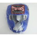  новый TWINS Twins натуральная кожа кикбоксинг headgear head защита синий L размер 