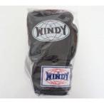 WINDY ウインディ 本革製キックボクシング グローブ 黒 10オンス 10oz