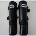 WINDY ウインディ 本皮製 キックボクシング レッグサポーター レッグガード 黒 Lサイズ